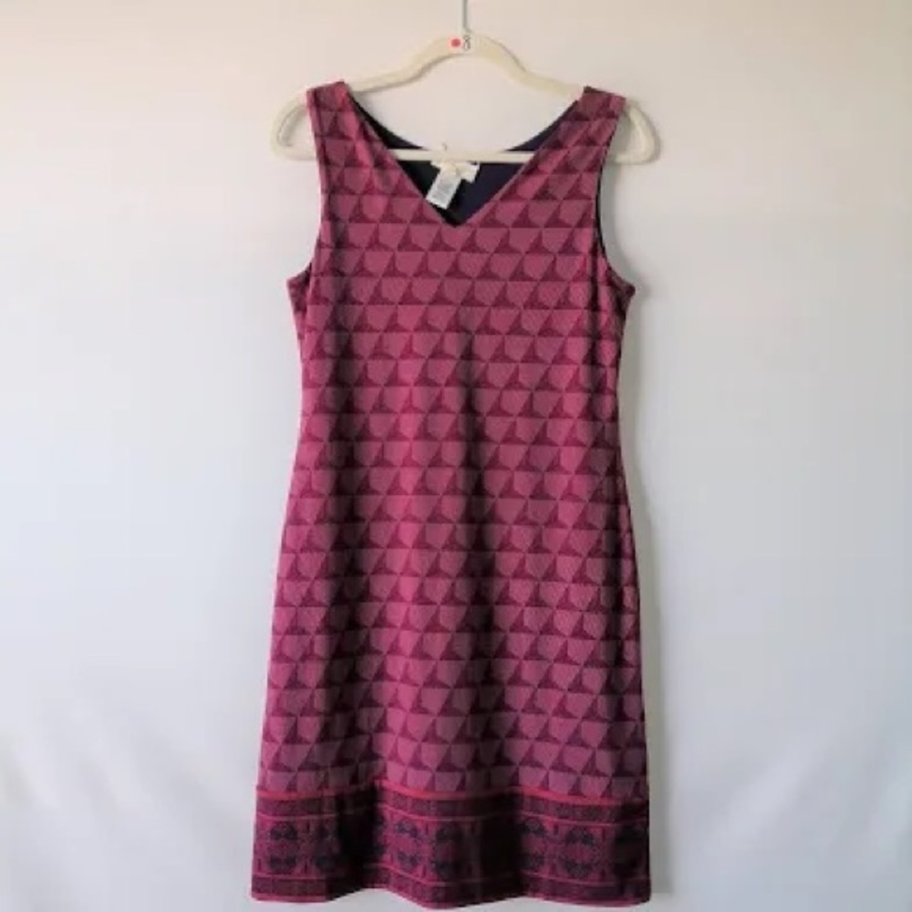 NWOT Magnolia Grace Reversible Elegant Patterned Sleeveless Dress, Zipper Back - Picture 1 of 16